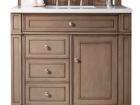 James Martin Vanities Bristol Collection 36 in. Single Vanity in Whitewashed Walnut with Countertop Options Supply