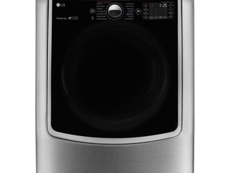 LG 29 in. Ultra Large Capacity Electric Dryer in Graphite Steel 9 cu. ft. (DLEX9000V) on Sale