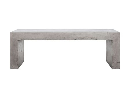 Moe s Lazarus Collection 55 in. Concrete Outdoor Bench Online Hot Sale