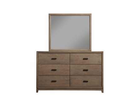 Alpine Camilla 6 Drawer Dresser, Antique Grey Online Hot Sale