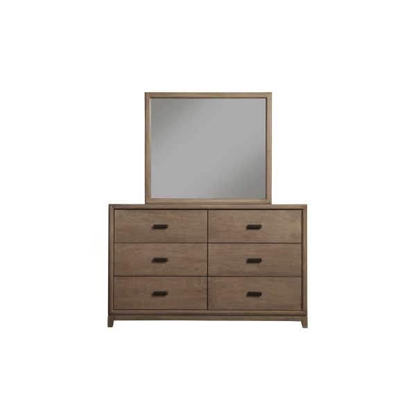 Alpine Camilla 6 Drawer Dresser, Antique Grey Online Hot Sale