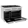 ZLINE 48 in. 6.0 cu. ft. Range with Natural Gas Stove and Natural Gas Oven in Stainless Steel (RG48) Discount