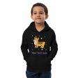 Personalised Custom Text - Kids Eco Hoodie - London Doodles - Royal Corgi Online