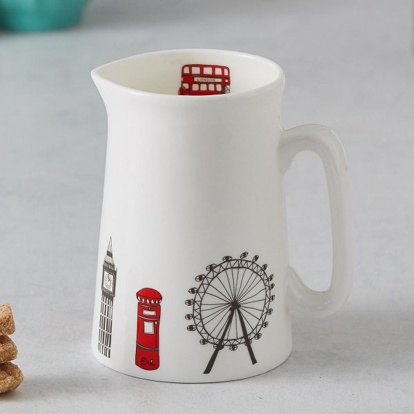 London Skyline Half Pint Jug by Victoria Eggs For Discount