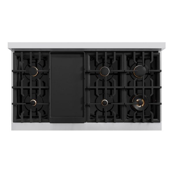 ZLINE 48 in. 6.7 cu. ft. Classic Double Oven Dual Fuel Range in Stainless Steel with 8 Brass Burners (CDR-BR-48) Discount