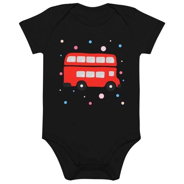 London Doodles - Bus - Organic Cotton Baby Bodysuit Supply