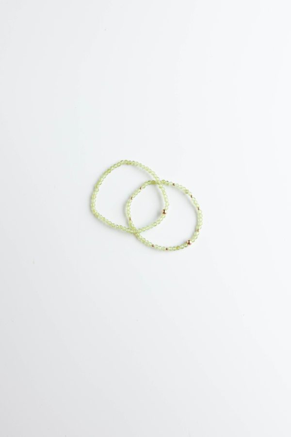 Gold & Peridot Stretchy Bracelet Online Sale