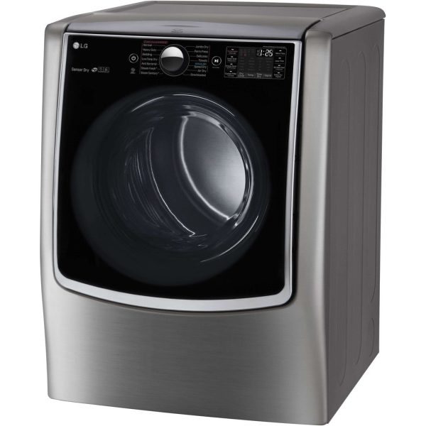 LG 29 in. Ultra Large Capacity Electric Dryer in Graphite Steel 9 cu. ft. (DLEX9000V) on Sale