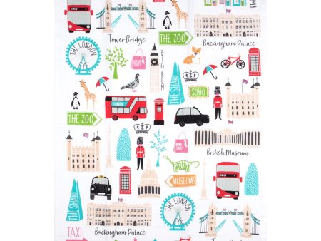 London Adventures Tea Towel by Milly Green Cheap