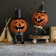 Kalalou Set of 2 Painted Metal Dancing Jack-O-Lanterns Hot on Sale