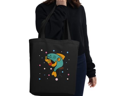 London Doodles - Fish & Chips - Eco Tote Bag on Sale