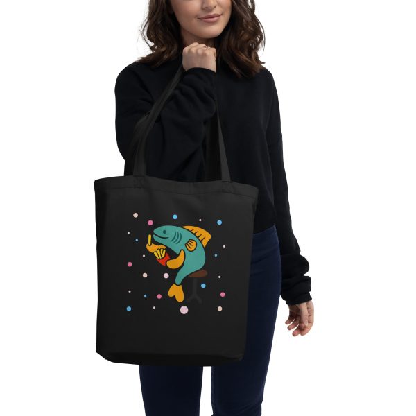 London Doodles - Fish & Chips - Eco Tote Bag on Sale