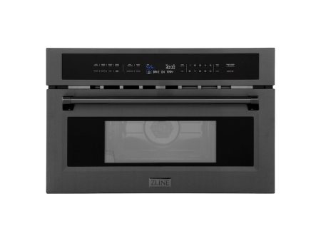 ZLINE 30 in. 1.6 cu ft. Black Stainless Steel Built-in Convection Microwave Oven (MWO-30-BS) Supply