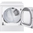 LG 27 in. Smart Wi-Fi Enabled Electric Dryer in White (DLEX7900WE) Hot on Sale