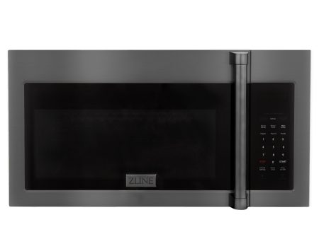 ZLINE 30 in. Black Stainless Steel Over the Range Convection Microwave Oven with Traditional Handle (MWO-OTR-H-30-BS) Supply