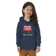 Personalised Custom Text - Kids Eco Hoodie - London Doodles - Bus on Sale