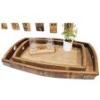 Whiskey and Wine Design Rectangle Vino Oak Tray Fashion