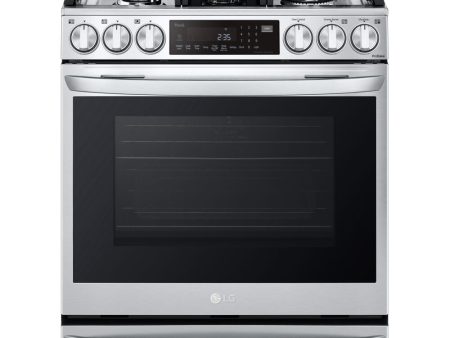 LG 30 in. 6.3-Cu. Ft. Smart Wi-Fi Enabled ProBake Convection InstaView Gas Slide-in Range with Air Fry, Stainless Steel (LSGL6337F) Supply