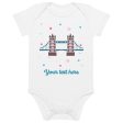 Personalised Custom Text - Baby Bodysuit - London Doodles - Tower Bridge Online Sale