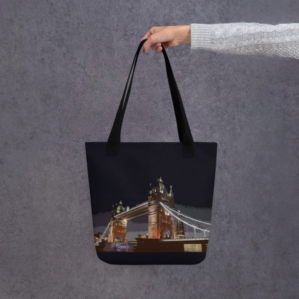 Tower Bridge at Night - All Over Print - Tote Bag Hot on Sale