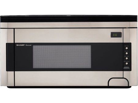 Sharp 1.5 cu. ft. 1000W 30 in. Over-the-Range Microwave Oven with Concealed Control Panel in Stainless Steel (R1514T) on Sale