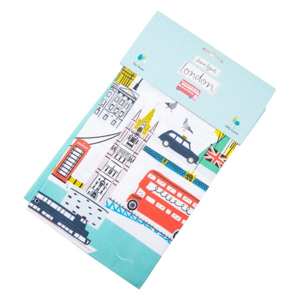 Jessica Hogarth London Skyline Tea Towel Online