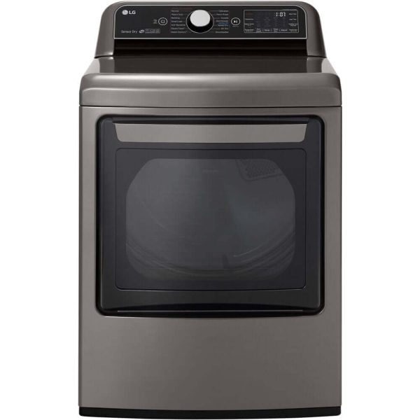 LG 27 in. Smart Wi-Fi Enabled Electric Dryer with TurboSteam In Graphite Steel 7.3 cu. ft. (DLEX7800VE) Online