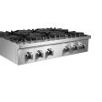 Forno Lseo 36 in. 6 Burner Gas Rangetop with Griddle in Stainless Steel (FCTGS5737-36) Cheap