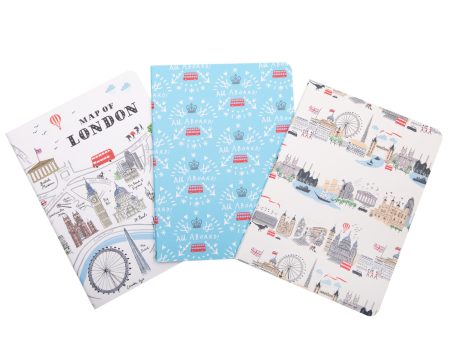 Alice Tait London A6 Set Of 3 Notebooks For Discount