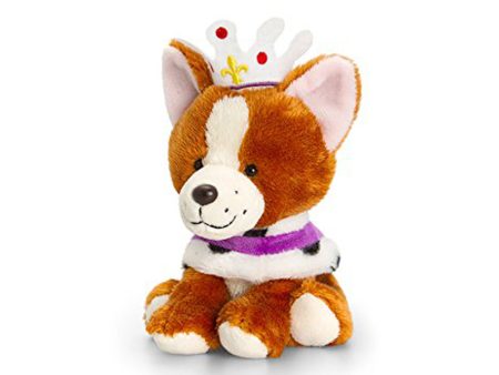 Corgi with Cape and Crown Soft Toy - 14cm For Sale