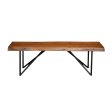 Alpine Live Edge Bench, Light Walnut Online now