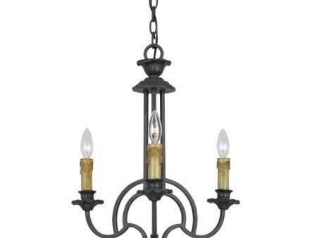 Cal Lighting 60W X 3 Elberton 3 Light Chandelier on Sale