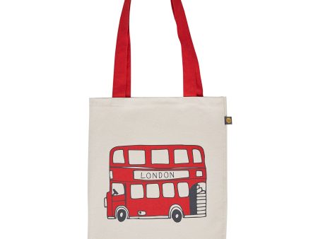 London Bus & Telephone Cotton Bag by Victoria Eggs Online now