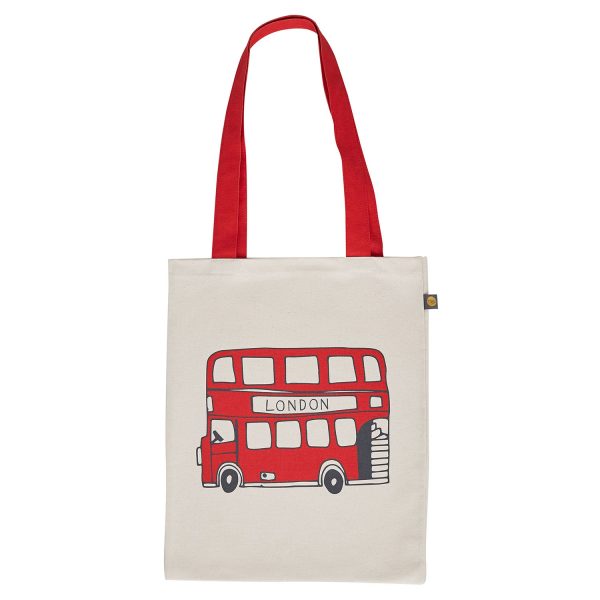 London Bus & Telephone Cotton Bag by Victoria Eggs Online now