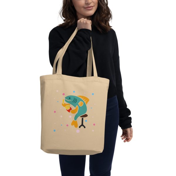 London Doodles - Fish & Chips - Eco Tote Bag on Sale