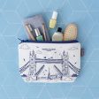 Tower Bridge Cosmetic Bag by Victoria Eggs For Discount