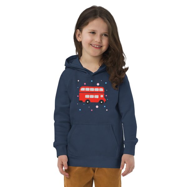 London Doodles - Bus - Kids Eco Hoodie For Cheap