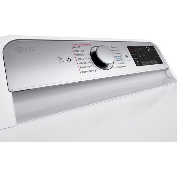 LG 27 in. Smart Wi-Fi Enabled Electric Dryer in White (DLEX7900WE) Hot on Sale