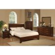 Alpine West Haven 6 Drawer Dresser, Cappuccino Online Hot Sale