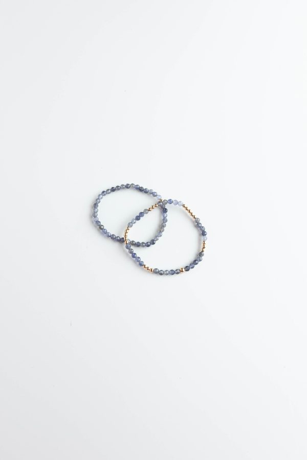 Blue Lolite Stretchy Bracelet Online Sale