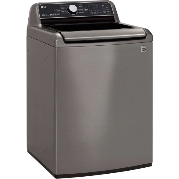 LG 27 in. Smart wi-fi Enabled Top Load Washer with TurboWash3D Technology in Graphite Steel 5.5 cu. ft. (WT7800CV) Supply