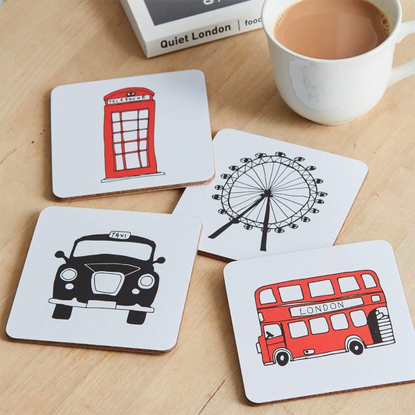 London Skyline Coaster Set by Victoria Eggs Online Sale