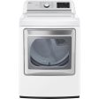 LG 27 in. Smart Wi-Fi Enabled Gas Steam Dryer White (DLGX7901WE) Sale