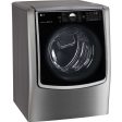 LG 29 in. Ultra Large Capacity Electric Dryer in Graphite Steel 9 cu. ft. (DLEX9000V) on Sale