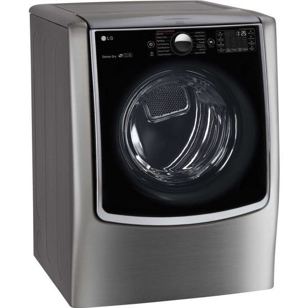 LG 29 in. Ultra Large Capacity Electric Dryer in Graphite Steel 9 cu. ft. (DLEX9000V) on Sale