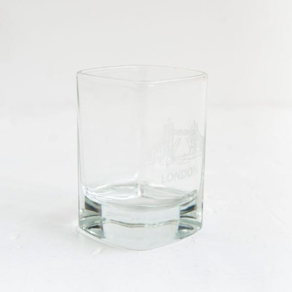 Tower Bridge Square Dram Whisky Glass on Sale