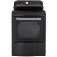 LG 27 in. Smart wi-fi Enabled Gas Dryer with TurboSteam In Black Steel 7.3 cu. ft. (DLGX7901BE) Discount