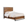 Alpine Live Edge Full Size Panel Bed, Tobacco (5200-08F) For Sale