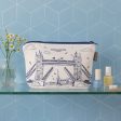 Tower Bridge Cosmetic Bag by Victoria Eggs For Discount