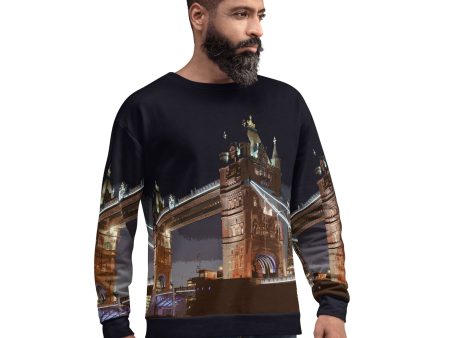 Tower Bridge at Night - All Over Print - Sweatshirt Online